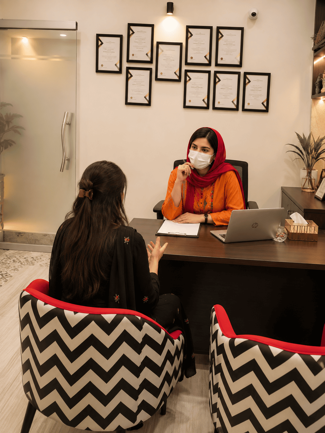DR Anam WIth patient